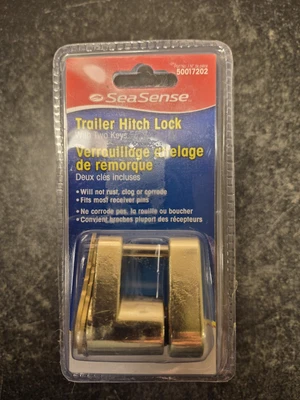 SeaSense Trailer Hitch Lock  w/2 Keys New/Sealed Heat Treated Will Not Rust - Image 1 of 2