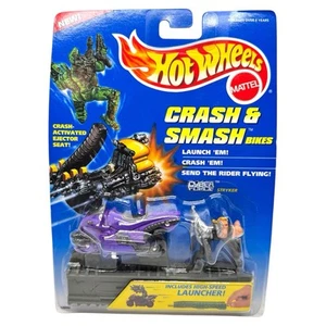 Hot Wheels 1995 Crash & Smash Bikes Stryker Cyber Force Launcher Sealed New - Picture 1 of 16