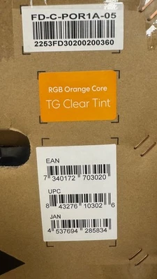 Fractal Design Pop Air RBG Orange Core Tg Gaming Case | Clear Glass Window ATX - Image 1 of 4