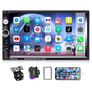 CAMECHO 7" Double Din Car Stereo Audio Bluetooth MP5 Player USB FM Multimedia... - Picture 1 of 9