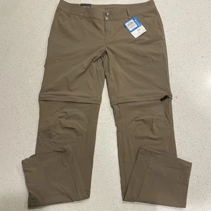 Columbia Saturday Trail II Convertible Pants Women's 14 Short Tan Omni-Shield - Picture 1 of 6