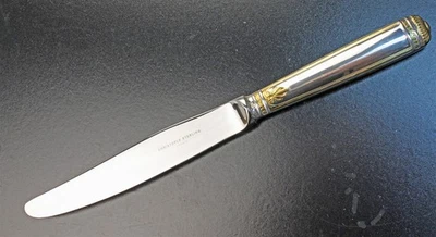 Christofle Malmaison Sterling Gold Accent 9 3/4" Knife - Image 1 of 3