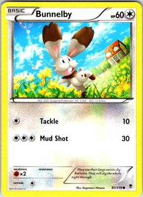 Pokemon | XY - Phantom Forces | Bunnelby | 87/119 | NM Normal - Image 1 of 2