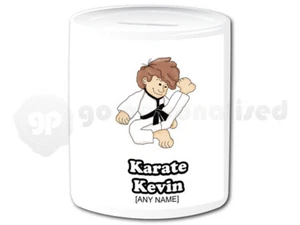 Personalisierte Keramik Spardose - Karate Kid Design - Bild 1 von 1