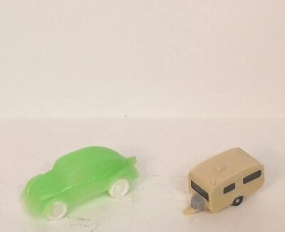 大众甲壳虫虫拖车绿色复古非套装状况良好 — 第 1/4 张图片