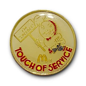 McDonald’s Anstecknadel I’m Speedee Touch of Service Vintage Reproduktion Metall Anstecknadel - Bild 1 von 4