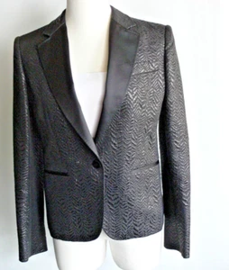 NWT $665.00 DOLCE & GABBANA GLAMOUR BLACK WOMEN'S BLAZER SIZE 44, US 8 - Picture 1 of 15