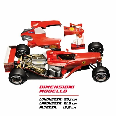 COSTRUISCI modello 1:8 Ferrari F1-2000 Michael Schumacher n° 11. 12. 13. 14. 15. - Immagine 1 di 3