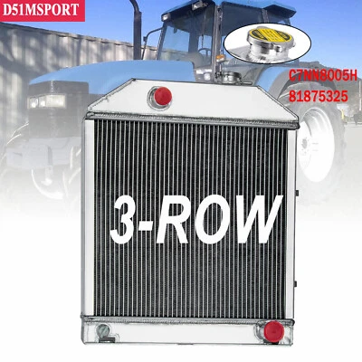 3 Row Radiator  Fits For Ford/ New Holland 2000 2600 3000 3600 4600 C7NN8005H - Image 1 of 4