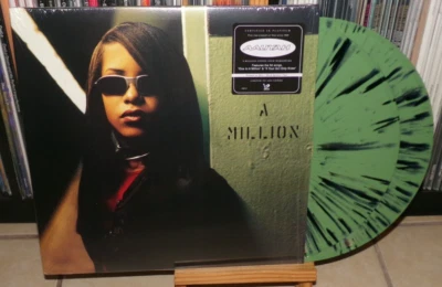 AALIYAH ONE IN MILLION OLIVE & BLACK LP IF YOUR GIRL ONLY KNEW HOT LIKE A FIRE - Image 1 of 4