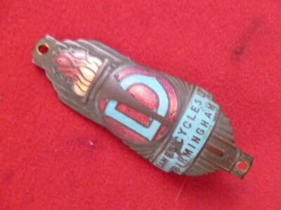 Insignia de cabeza de ciclo retro vintage Dawes Birmingham, hecha en Inglaterra, L'Eroica Foto 1 de 3