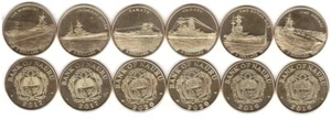 Nauru - set 6 coins x 5 Dollars 2016 - 2020 UNC Ships Lemberg-Zp - Picture 1 of 1