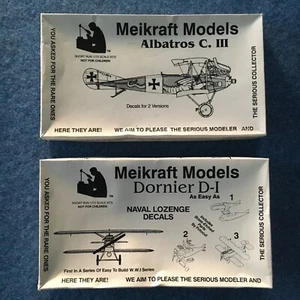 Lot Of 2 Meikraft Models Dornier D-I (Kit # 2001) & Albatros C.III (Kit # 1712) - Picture 1 of 24