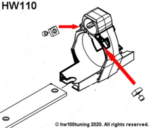HW110 Laufbandschrauben für Weihrauch HW110 Teilenr. 2982c & 0842 - Bild 1 von 1