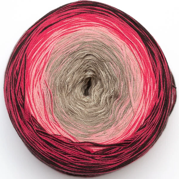 200g RAINBOW COTTON Bobbel Wolle 222 FARBVERLAUF 100% Baumwolle 4-fädig LACE - Bild 1 von 4