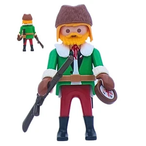Playmobil figura cazador verde/marrón Cosaco rifle brújula Western - Imagen 1 de 1