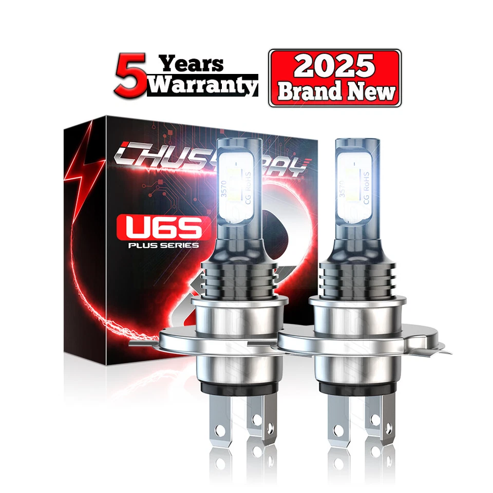 Ultra Bright AC/DC LED headlight bulb for 2004-2009 Ski-Doo MXZ 500SS Hi/Lo-USA - Image 1 of 4