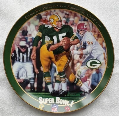Bradford Exchange "Bart Starr: Winning The First One" Green Bay Plate w/COA - Image 1 of 3