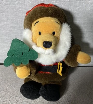 "Bolso de felpa de 8"" de Santa Bean Winnie The Pooh de Disney Store" Foto 1 de 4