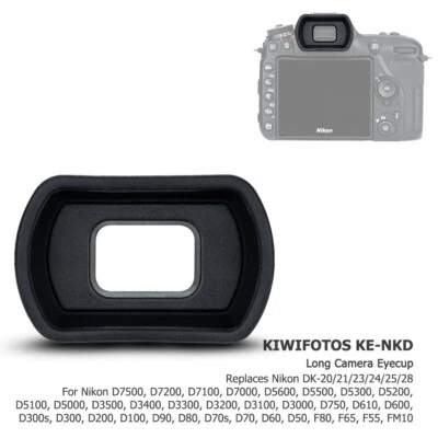 KIWIFOTOS Lengthen Soft Camera Eye cup Eyepiece fr Nikon D7500 D7200 D7100 D7000 - Image 1 of 4