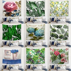 Tropical Palm Tree Wall Hanging Bedroom Art Deco Tapestry Background Rug Blanket - Picture 1 of 25