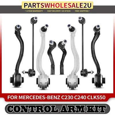 8x Front Upper & Lower Control Arms for Mercedes-Benz C230 CLK320 CLK500 C32 AMG - Image 1 of 4