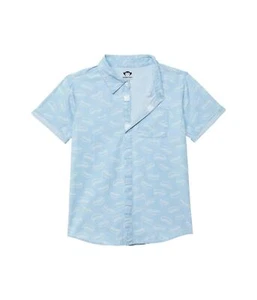 Appaman Kids Boy's Hot Dog Print Chambray Playa Button-Up Shirt (Little Kids/Big - Picture 1 of 1