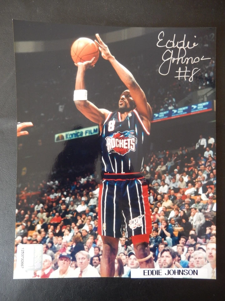 Fotografia autografada de Eddie Johnson 8" X 10" (#2) - Imagem 1 de 1