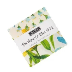 MODA BRAND NEW RANGE Sunshine & Blue Skies Mini Charm Pack 42 x 2.5 inch Squares - Picture 1 of 5