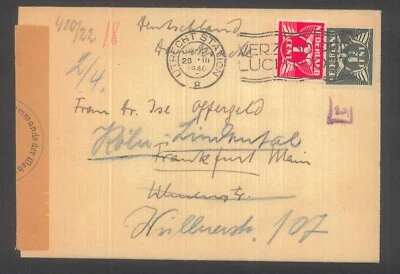 1940 Netherlands German Censored Cover Utrecht CDS - Image 1 of 2