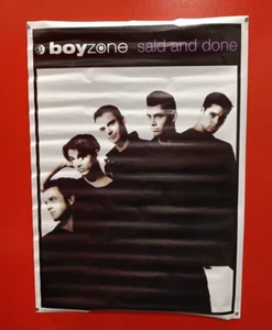 Boyzone poster Said And Done original from 1996 GB posters music boyzone - Picture 1 of 6