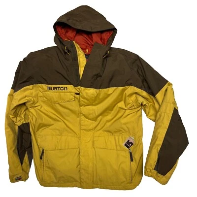 Chaqueta Burton Para Hombre Mediana Marrón Amarillenta Snowboard Esquí Nieve *Ver Descripción Foto 1 de 4
