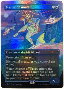 MTG Master of Waves *BORDERLESS FOIL* Secret Lair Drop 1278 NM - Picture 1 of 6