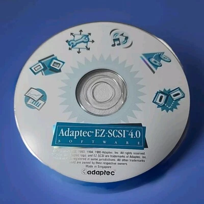Adaptec EZ-SCSI Version 4.0 For Windows 3.1 95 Software CD-ROM - Image 1 of 2