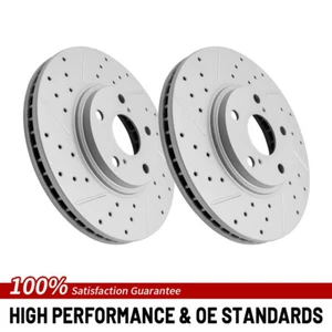 Front Brake Rotors For 2001 2022 2023 - 2007 Toyota Highlander 2.4l 3.0l 3.3l V6 - Picture 1 of 7