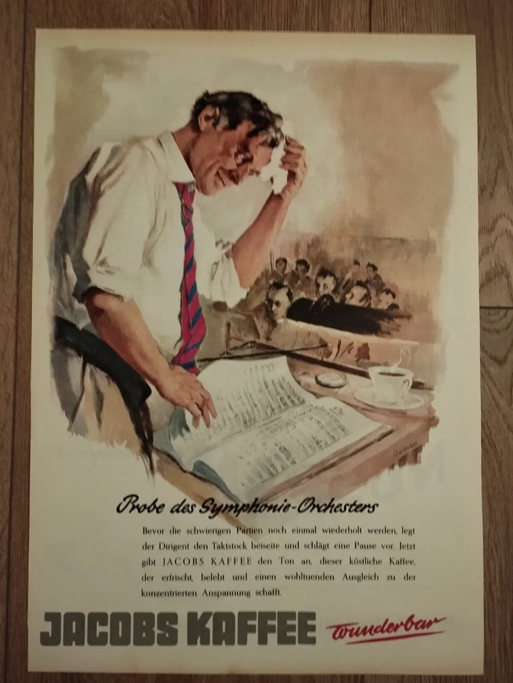 ORIGINAL REKLAME WERBUNG 1960  JACOBS KAFFEE Wunderbar! Köstlicher Genuß - Bild 1 von 1