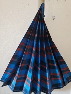 Bangladesh ATM Gold Lungi Men's Large 100% Cotton  Multi Color Check Night Dress - Picture 1 of 3
