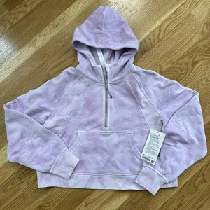 Lululemon Scuba Oversized Half Zip Hoodie - Mineral Dye Purple Sz M/L NWT - Picture 1 of 6