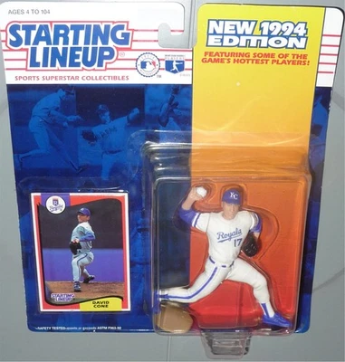 Figura de juguete David Cone Kansas City Royals MLB 1994 Kenner alineación inicial LEER Foto 1 de 3