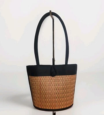 SARAYE TATAMI Handcrafted Petite Curved AVI PURSE *BASKETS OF CAMBODIA " - Image 1 of 4