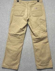 Carhartt Men's Relaxed Fit Black 35x30 Canvas Work Pants Model BN2291-M - Picture 1 of 9