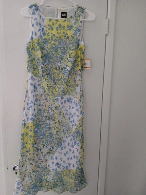 ANNE KLEIN BEAUTIFUL  FLORAL TEA DRESS - Imagem 1 de 4