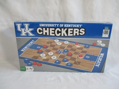 University Of Kentucky UK Basketball Checkers NCAA Board Game (MasterPieces) NEW - Image 1 of 4
