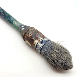 Vintage French Paint Brush Chateau Core Rustic Home Decor Artisan Collection - Picture 1 of 13