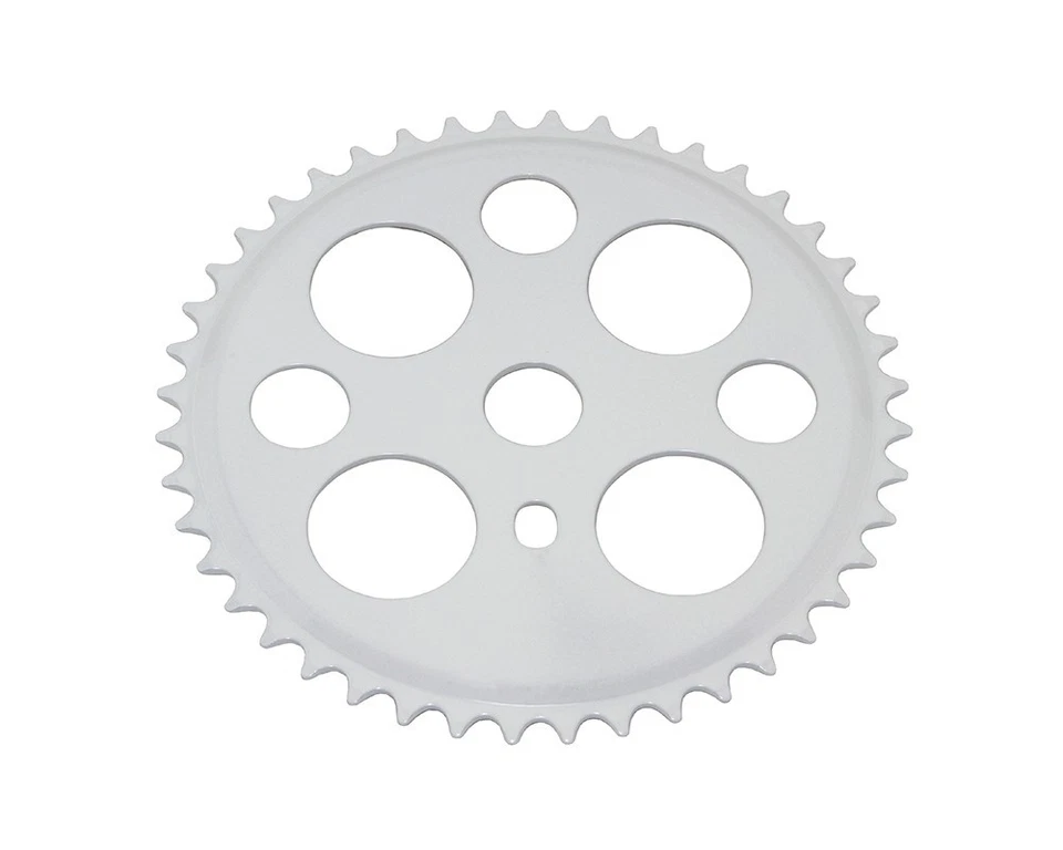 Piñón Lowrider Steel Lucky 7 Hole Shot Cruiser 1/2 x 1/8 bicicleta 44t blanco Foto 1 de 1