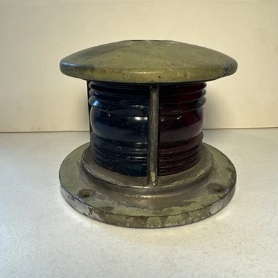 Marcador de arco antiguo Perko náutico marino barco navegación rojo/verde Foto 1 de 4