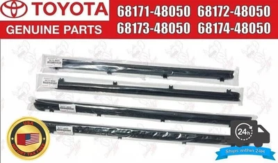 Juego de tiras meteorológicas originales Lexus, cristal de puerta delantera y trasera, interior derecha y izquierda genuino Foto 1 de 4