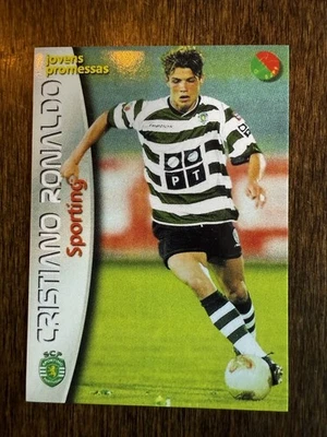 Mega Craques Jovens Cristiano Ronaldo #137 Panini Sports 2002-03 **REIMPRESIÓN FALSA Foto 1 de 2