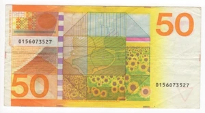 ✔ 50 Gulden 1982 NETHERLANDS bank note paper money - Picture 1 of 2