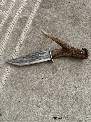 Buckhorn Handmade Knife - Damascus Type Patterns in the Blade - Image 1 of 4
